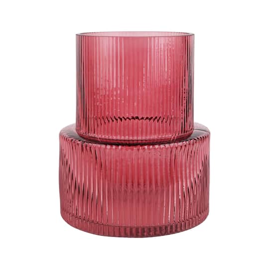 6" Ribbed Glass Vase by Ashland®